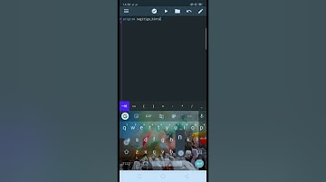 Tutorial membuat bintang segitiga menggunakan Pascal N-IDE memakai hp android