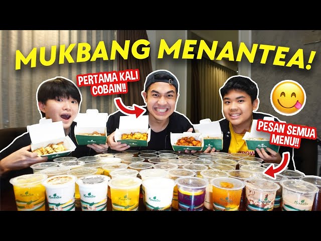 MUKBANG SEMUA MENU MENANTEA!! AKHIRNYA SETELAH 7 BULAN BISA COBA PRODUK SENDIRI! class=