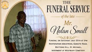 Live Stream of Funeral Service for Nolan Small