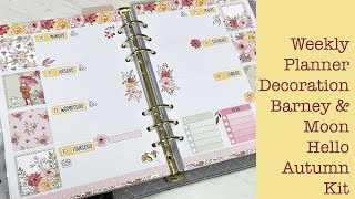 Weekly Planner Decoration - Barney & Moon Hello Autumn Kit