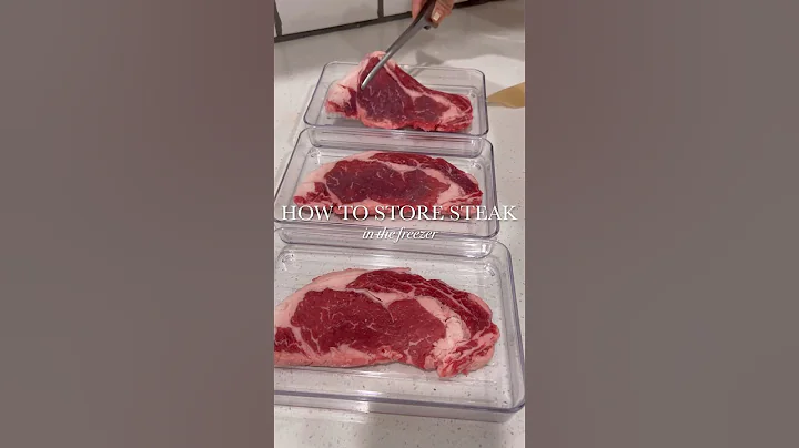 How to store steak in freezer #organization#asmr#freezer