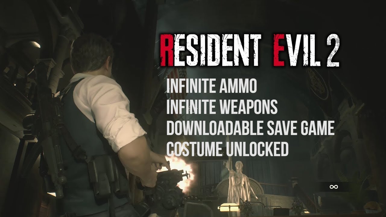 Resident evil 2 remake сохранения. Infinite Ammo.