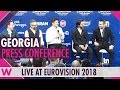 Georgia Press Conference: Ethno-Jazz Band Iriao "For You" @ Eurovision 2018 | wiwibloggs