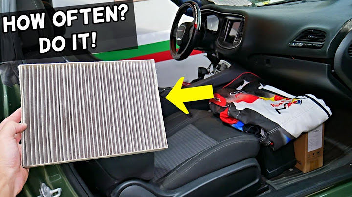 How often should a cabin filter be changed