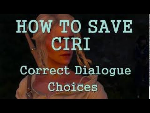 Video: Witcher 3. How To Save Ciri?
