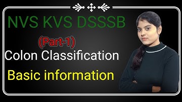 colon classification ki basic information by Dali joshi