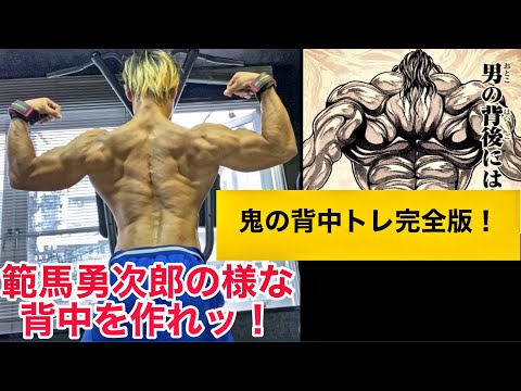 範馬勇次郎の様な背中を作るプログラムを本気で考えてみたッ！！！