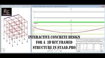 Staad.Pro # Tutorial 10 # Interactive Concrete Design for a 3D RCC Framed Structure in Staad.Pro
