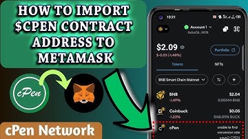 cpen network - how to import your $cpen contract address to Metamask
