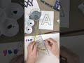 Handlettering Alphabete Watercolor – Galaxy Style Buchstabe