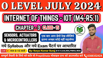 Day-15 || IoT For O Level || Internet of Things (M4-R5.1) For O Level || IoT O Level || Preptshala