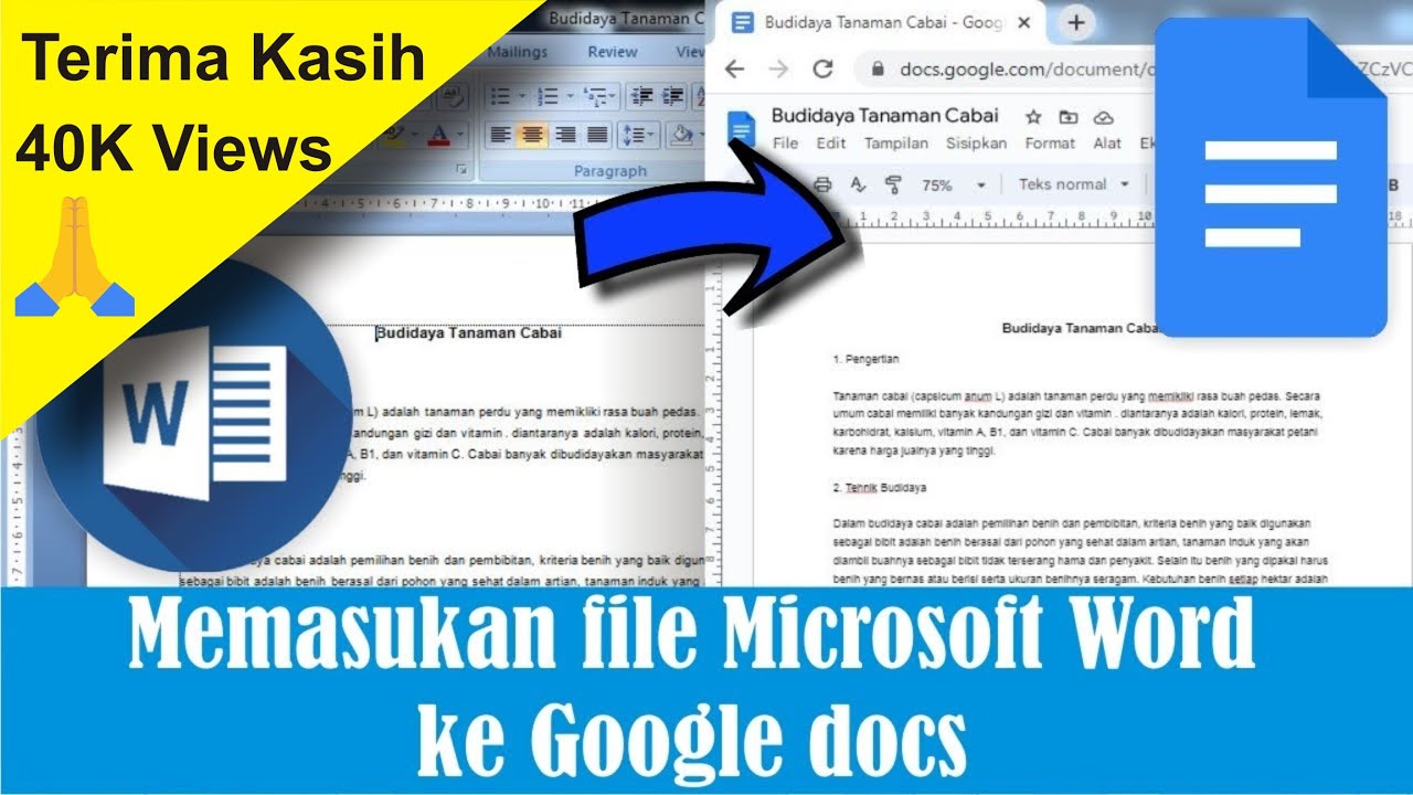 Pindah Word ke Google Docs: Panduan Lengkap Pindah Word ke Google Docs: Panduan Lengkap