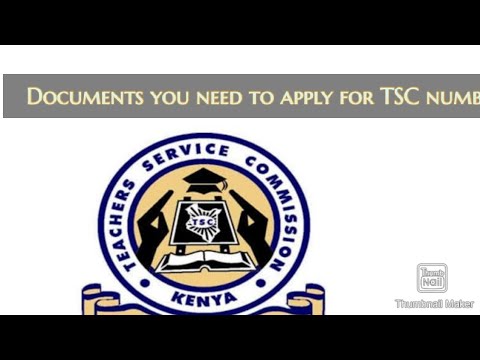 Documents you need before applying for TSC number