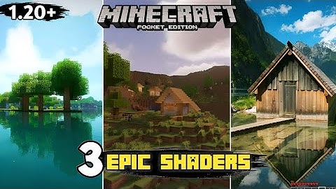 Top 3 Best Shaders For Minecraft Pe 1.20+ || Mcpe Shaders || Best Minecraft Shaders