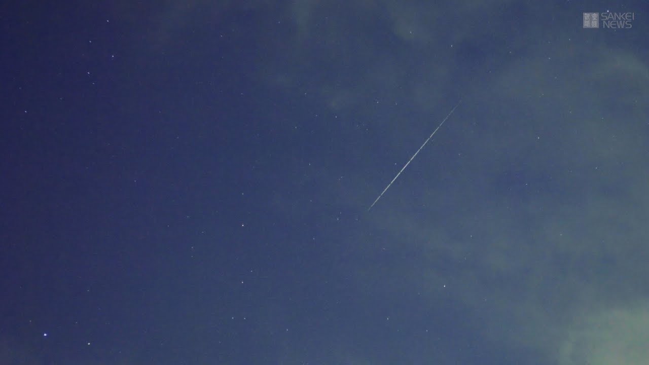 大阪から見た ペルセウス座流星群 Youtube