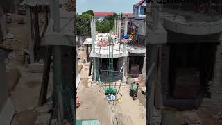 vận thang mi ni giúp vận chuyển vật tư thiết bị xây dựng lên tầng. #nhadep #sangtao #xaydung #xay