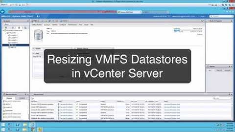 Resizing VMFS Datastores in vSphere 6.5