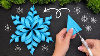 3D Paper Snowflakes Christmas Paper Craft Christmas Ornaments