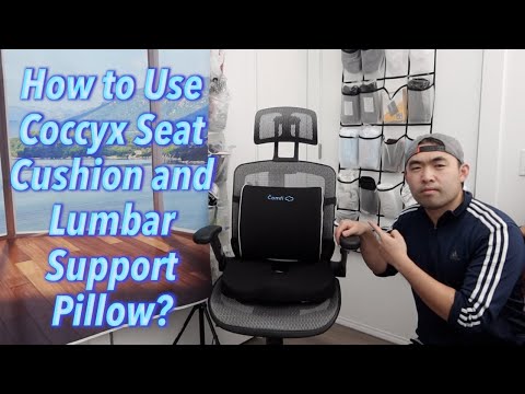 Coccyx Orthopedic Seat Cushion And Lumbar Support Pillow For