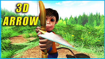 3D Video without Glasses l 3D Arrow l Archery in 3D l 3D Animation Video l Pankoo Kidz