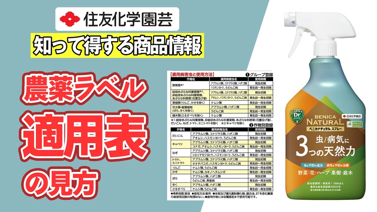 How to read the pesticide label application table ~ Useful product