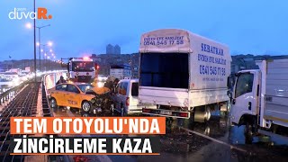 TEM Otoyolu'nda zincirleme kaza