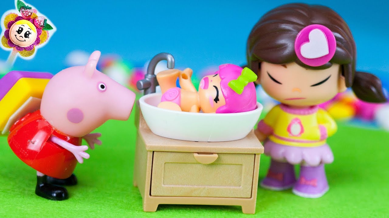 PEPPA PIG: LA BEBE PIN DE LOS PINYPON LO QUIERE HACER TODO SOLA PERO PAULA PON SIEMPRE QUIERE AYUDA - YouTube