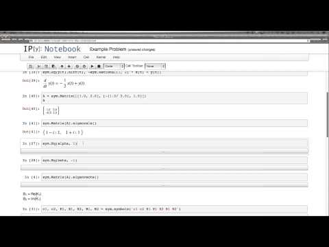 B19 Example problem of a system of autonomous equations