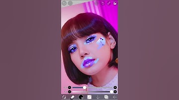 Lisa smudge edit🦋💜💙/ hylt #shorts #blackpink #lisa #hylt #blink  #smudgeedit #ibispaintx