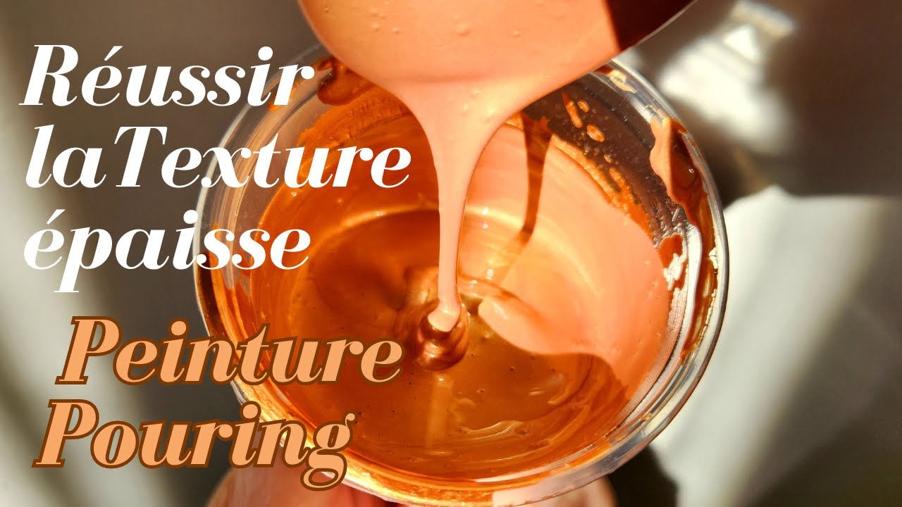 Consistance et Texture épaisse Peinture Fluide Pouring #acryliquepouring