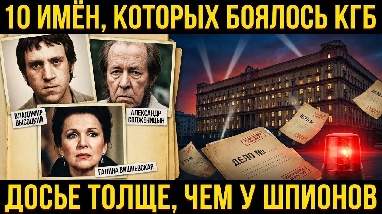 10 ЗВЁЗД СССР ЗА КОТОРЫМИ ОХОТИЛОСЬ КГБ!!
