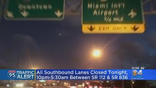 Traffic Alert: I-95 Lanes Closing