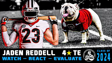 4⭐ Jaden Reddell Highlight Review | 🐶 #GeorgiaCommit | #WRE24 🟡