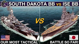 South Dakota Battleship(1943) vs Ise Battleship(1942) | War On The Sea