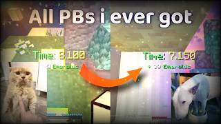 All of my PBs ever (Bridging progression)