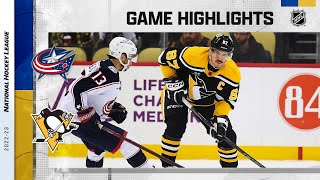 Blue Jackets @ Penguins 12\/6 | NHL Highlights 2022