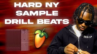 HOW TO MAKE SAMPLE NY DRILL BEATS FOR KYLE RICHH!! (FL STUDIO TUTORIAL)