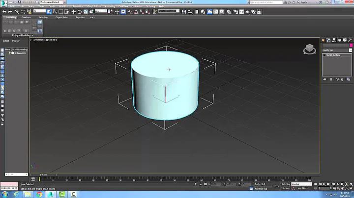 3ds Max  10-29 Modifying NURBS Objects   Create Surfaces Rollout   Cap