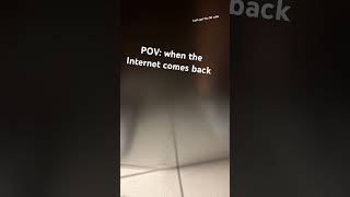 Internet comes back on