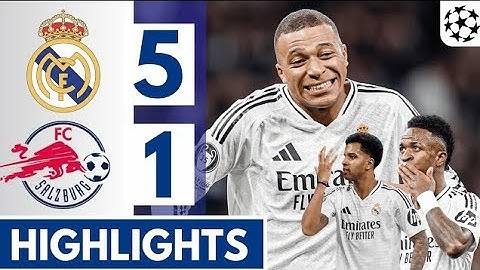 ⚪Real Madrid vs Red Bull Salzburg (5-1) Extended HIGHLIGHTS || UEFA Champions League 24/25