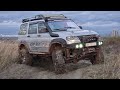 #OFFROAD до заката очень скользко и темно ДЖИПЫ против УАЗов