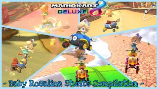 Mario Kart 8 Deluxe - Baby Rosalina Stunts Compilation