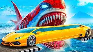 СМОЖЕТ ЛИ ЛАМБА ПРОЕХАТЬ МЕГАЛОДОНА В ГТА 5 ? - ЭКСПЕРИМЕНТ В GTA 5