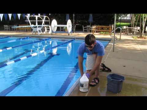 How to add muriatic acid to pools safely and without fumes.