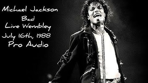 Michael Jackson - Bad - Live At Wembley (July 16th, 1988) (Soundboard Audio Snippet)