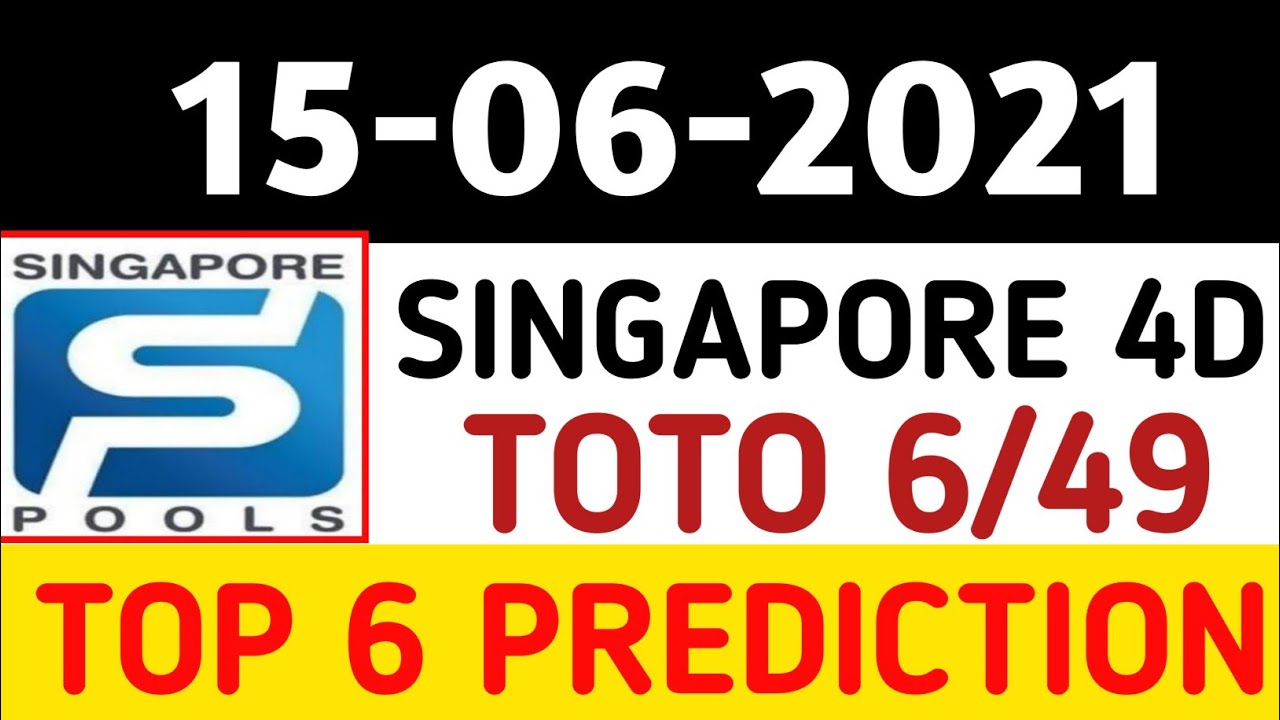4d Singapore Lucky Prediction Today 15 06 2021 Singapore Toto Youtube