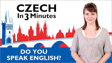 Learn Czech - Do You Speak English? - Czech in Three Minutes