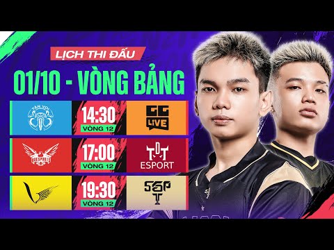 TV vs GGL | HQ vs TDT | VGM vs SGP | ĐTDV Mùa Đông 2023 | Vòng Bảng – 01/10