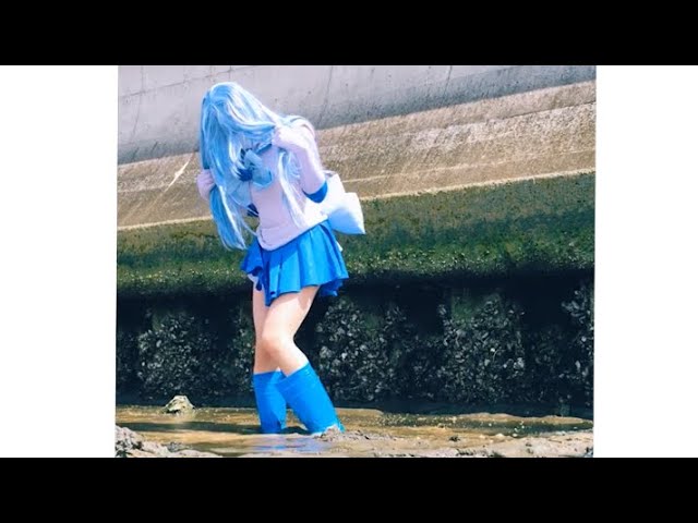 コスプレ+長靴で泥遊び29-1 cosplay rainboots mud 72 (ロングセーラーマーキュリー)