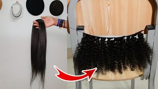 DIY AFRO KINKY CURLS CLIPINS EXTENSION USING XPRESSION BRAIDING HAIR | BELLE_GRACIAZ